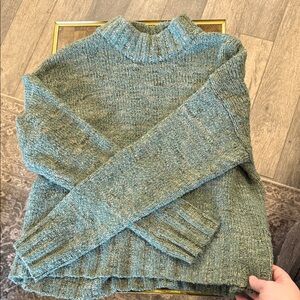SO Women's Olive Turtleneck Sweater